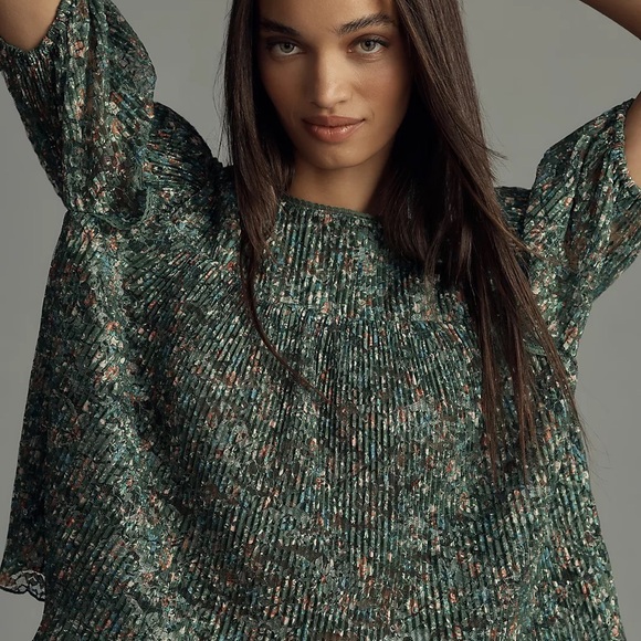 Porridge for Anthropologie Lace Crew-Neck Blouse - Picture 11 of 11